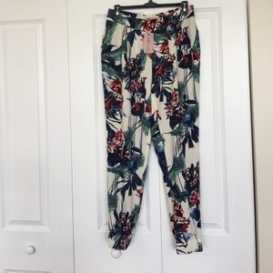 Philosophy colorful floral joggers